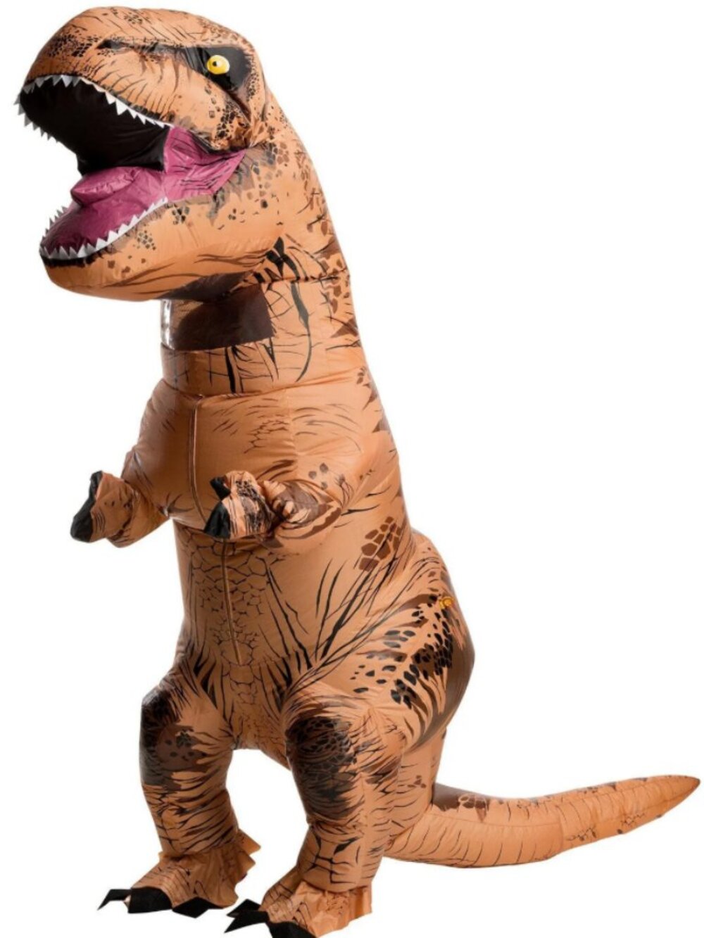 Rubies T-Rex Dinosaur Inflatable Halloween Costume Teen/Adults Tan/Brown Multi
